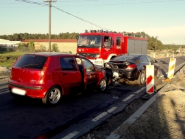 Śmiertelny wypadek w Cybince. Zderzyły się 2 pojazdy. W akcji śmigłowiec LPR