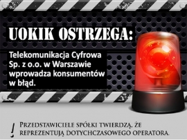 UOKiK ostrzega: Telekomunikacja Cyfrowa Sp. z o.o. w Warszawie wprowadza konsumentów w błąd