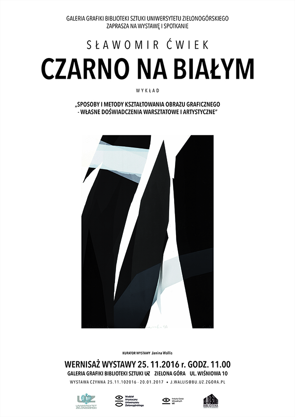 plakat Slawomir Cwiek 11 2016