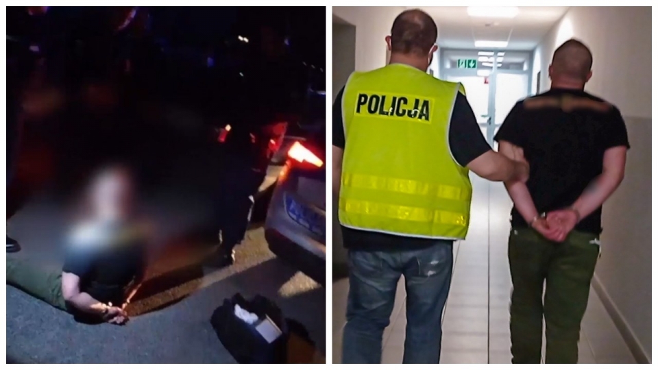 Policyjny pościg na trasie Zabór-Łaz za skradzionym BMW. Policjanci rozstawili blokadę! (FILM)