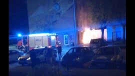 Pożar w bloku w Gorzowie. Kobieta z dzieckiem była uwięziona na dachu