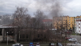 Pożar w pustostanie w Sulechowie. W akcji dwa zastępy straży pożarnej