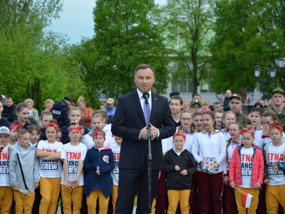 Prezydent RP Andrzej Duda spotkał się z mieszkańcami Krosna Odrzańskiego (ZDJĘCIA)