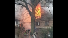 Pożar domu w Gorzowie. Płonie poddasze