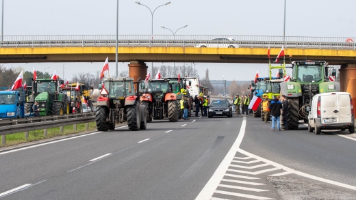 Blokada trasy S3. Ruszył kolejny protest rolników (ZDJĘCIA)