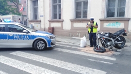 Wypadek motocyklisty w Świebodzinie. Rannego zabrał śmigłowiec LPR