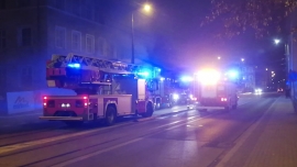 Pożar w budynku dawnego szpitala w Gorzowie