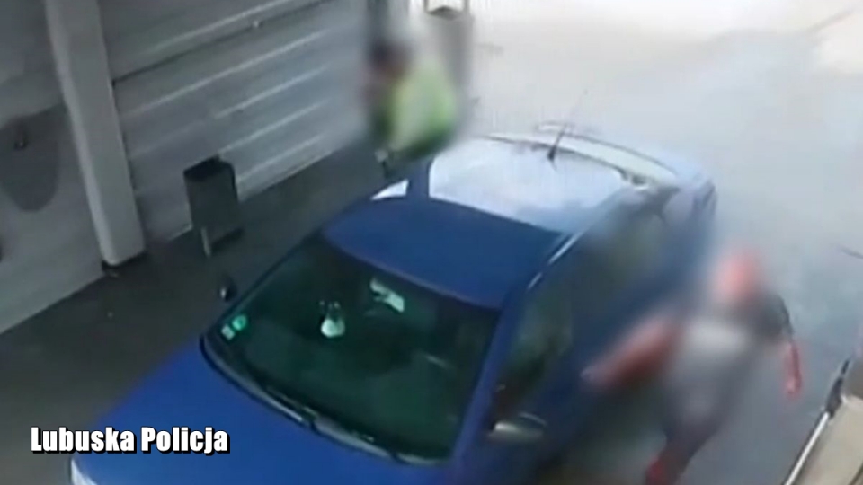Wschowa: Złodziej próbował ukraść auto z myjni samoobsługowej! (FILM)