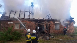 Tragiczny pożar domu w Przybymierzu. Zginęły 2 osoby!