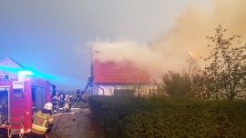 Pożar domu w Krasowcu pod Gorzowem. &quot;Zapaliło się od pioruna&quot;