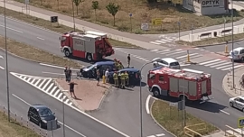 Wypadek na Sulechowskiej w Zielonej Górze. Jedna osoba poszkodowana